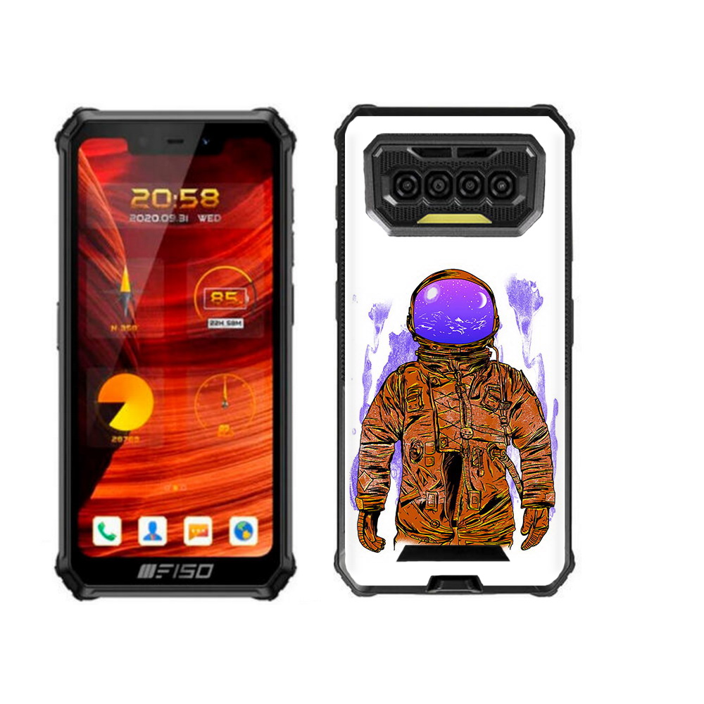 

Чехол MyPads нарисованный мужчина в скафандре для Oukitel F150 Bison 2021, Прозрачный, Tocco