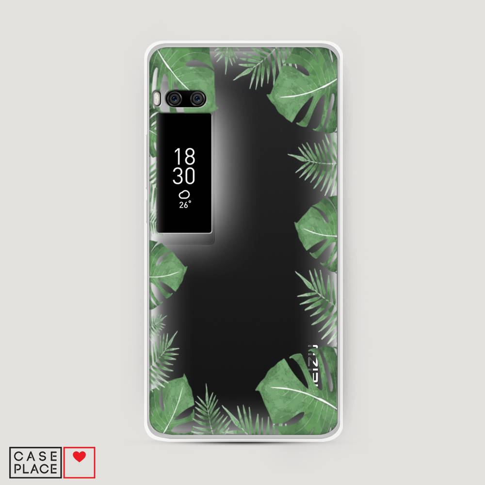 

Чехол Awog на Meizu Pro 7 Plus "Листья папоротника рамка", Зеленый, 71950-8