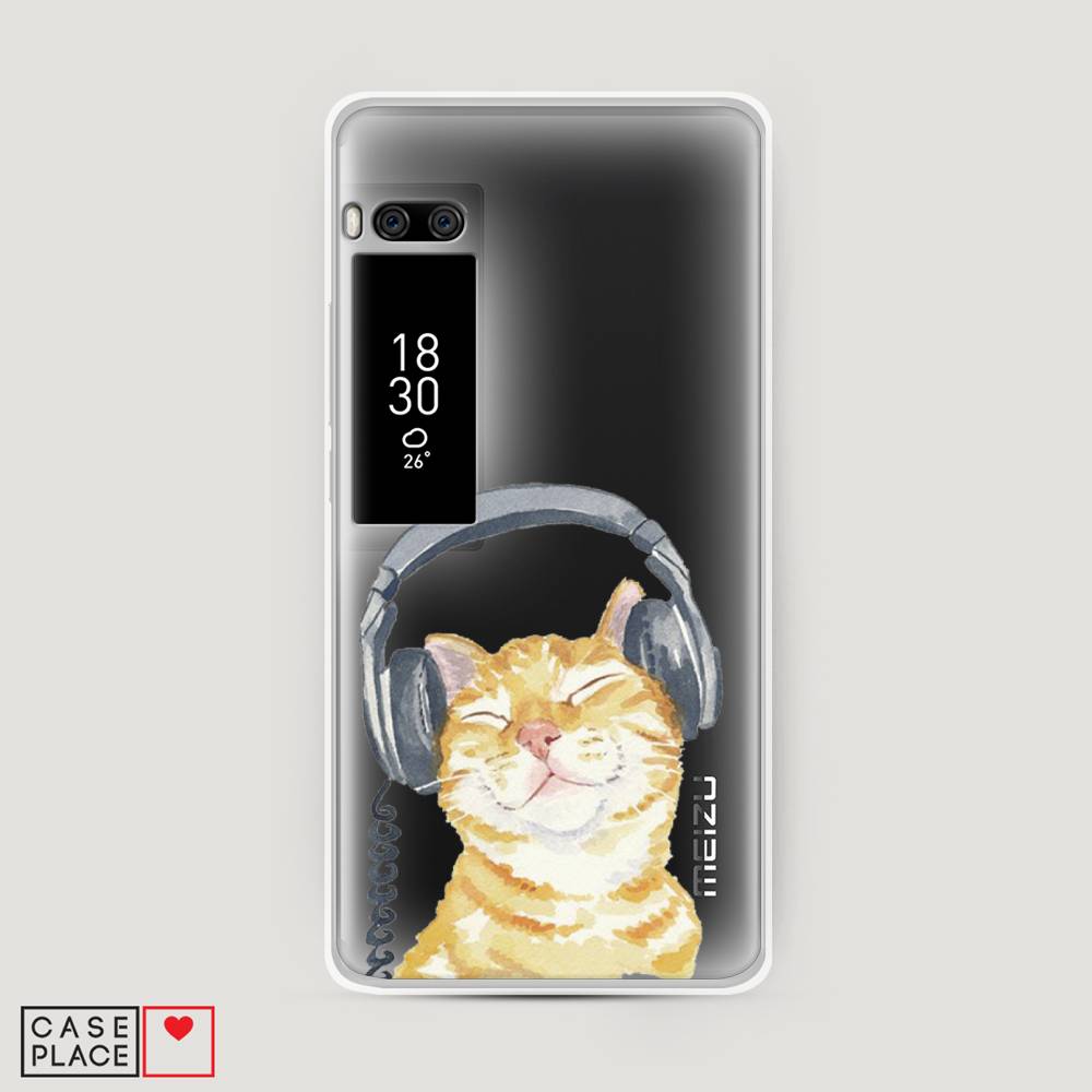 

Чехол Awog "Кот меломан" для Meizu Pro 7 Plus