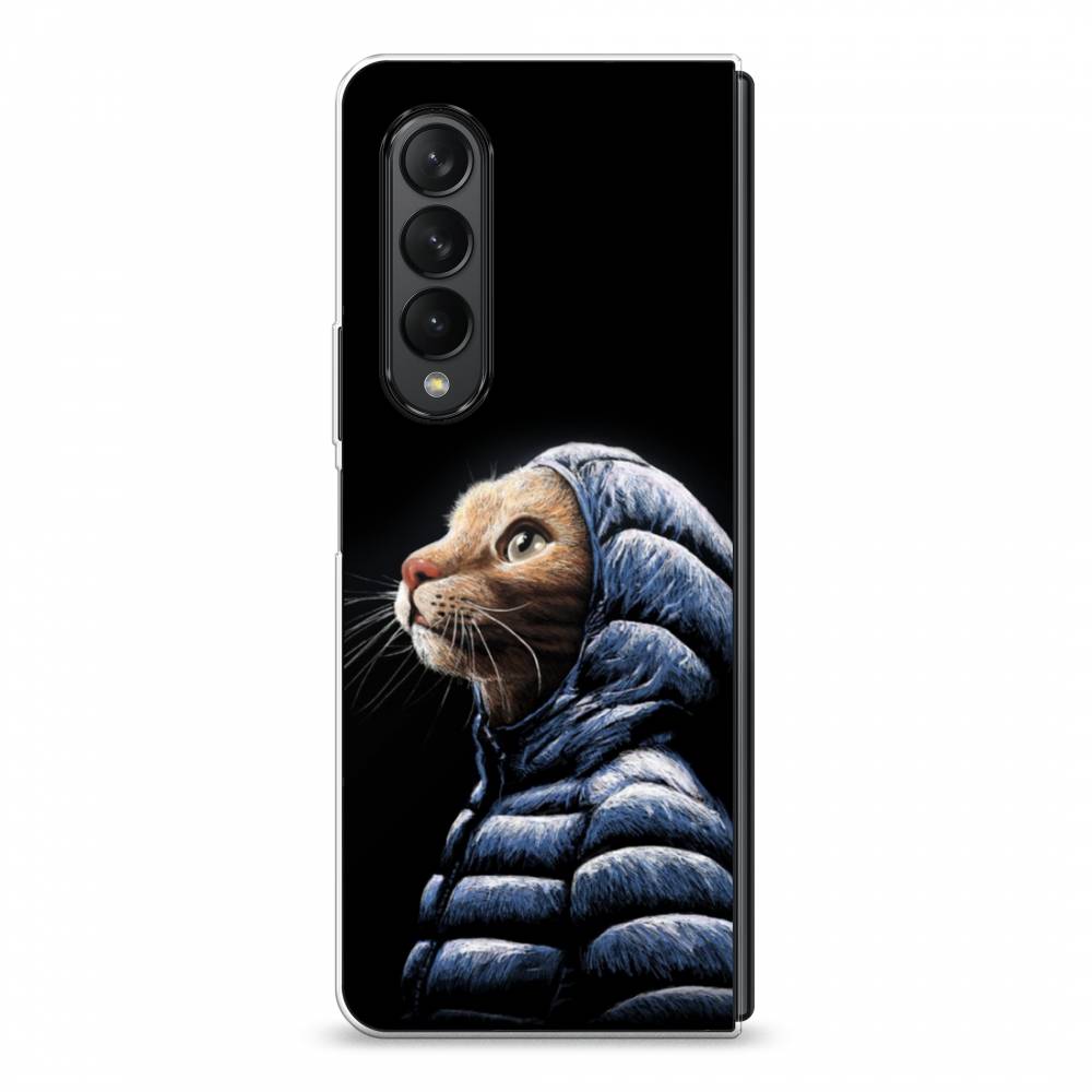

Чехол Awog на Samsung Galaxy Z Fold 3 / Самсунг Z Fold 3 "Кот в капюшоне", Черный;бежевый;синий, 2103650-2