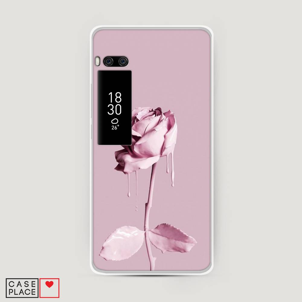 

Чехол Awog на Meizu Pro 7 Plus "Роза в краске", Белый;розовый, 71950-8