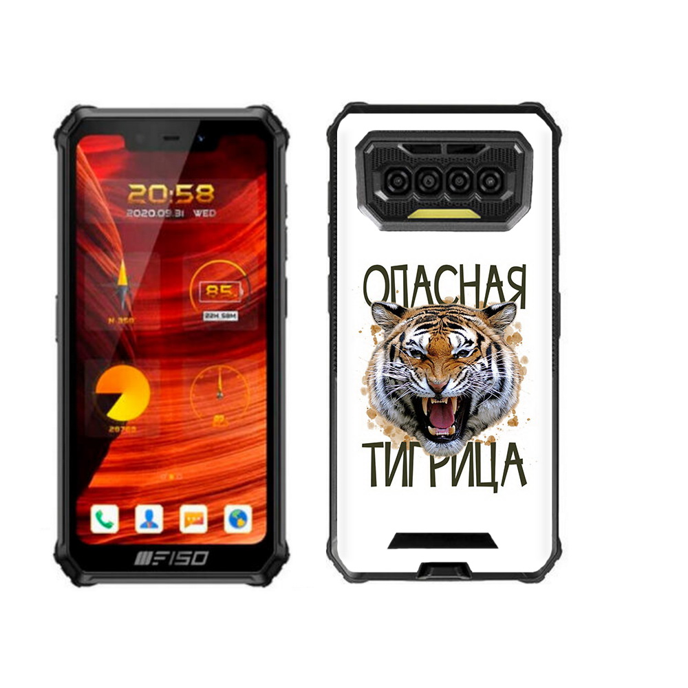 

Чехол MyPads опасная тигрица для Oukitel F150 Bison 2021, Прозрачный, Tocco