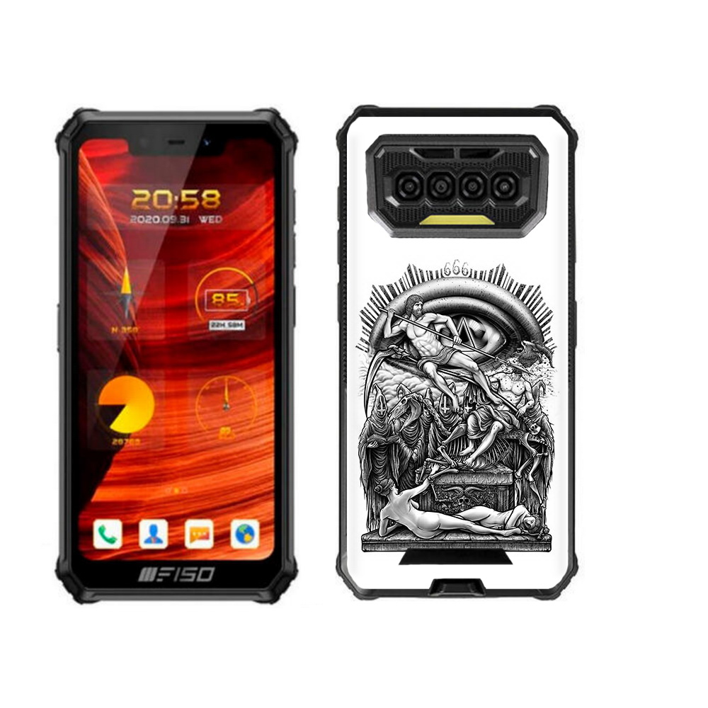 

Чехол MyPads оракул черно белый для Oukitel F150 Bison 2021, Прозрачный, Tocco