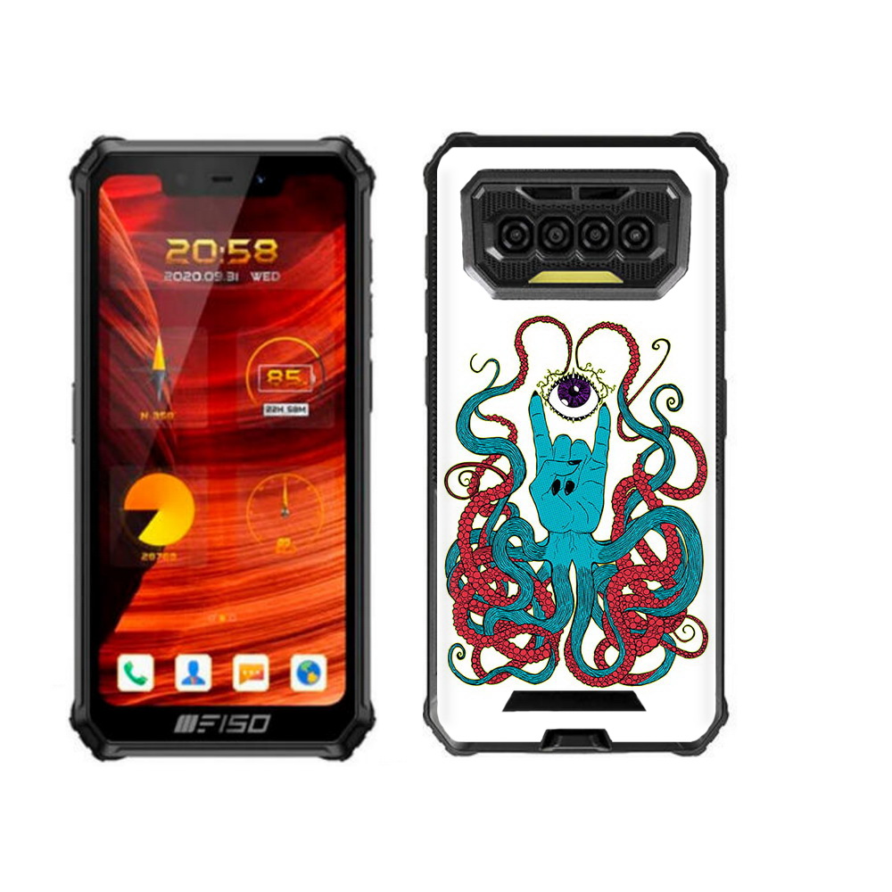 

Чехол MyPads осьминог-рука абстракция для Oukitel F150 Bison 2021, Прозрачный, Tocco