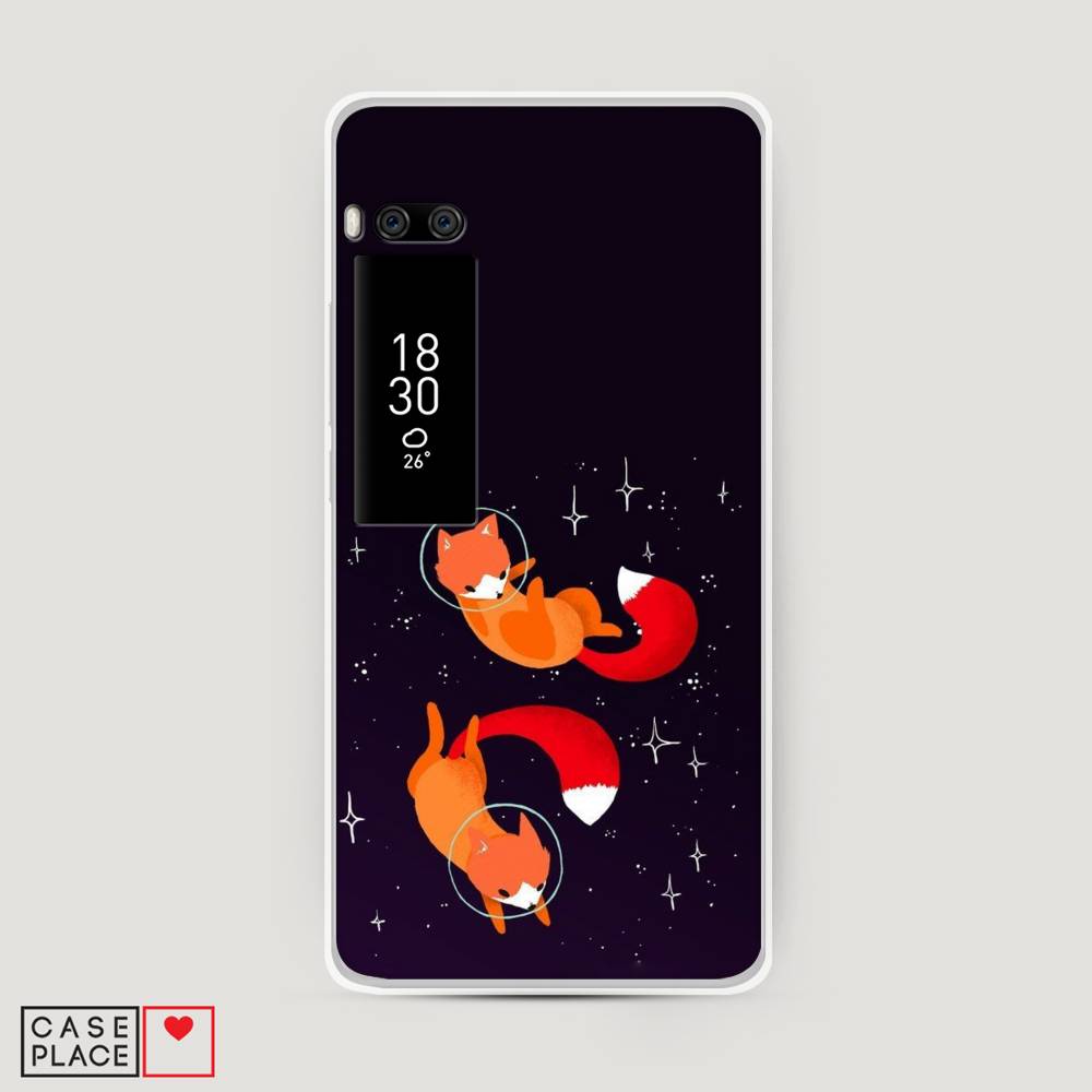 

Чехол Awog на Meizu Pro 7 Plus "Лисы космонавты", Оранжевый, 71950-4