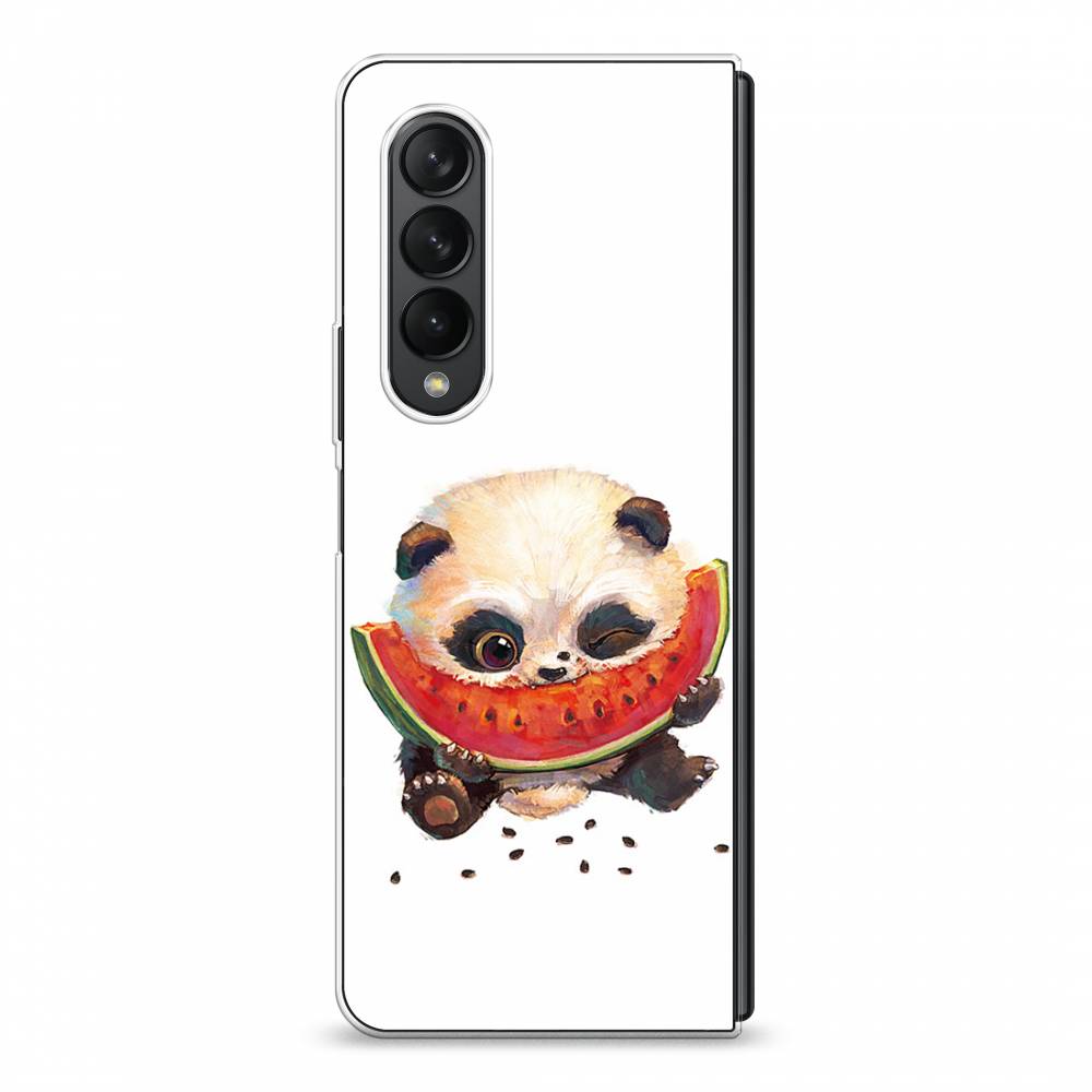 

Чехол Awog на Samsung Galaxy Z Fold 3 / Самсунг Z Fold 3 "Малыш панды с арбузом", Белый;красный, 2103650-1