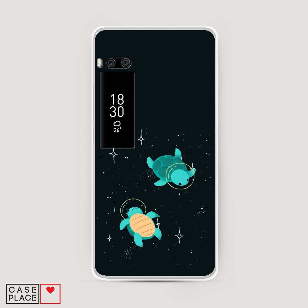 

Чехол Awog на Meizu Pro 7 Plus "Черепашки космонавты", Черный;синий, 71950-4