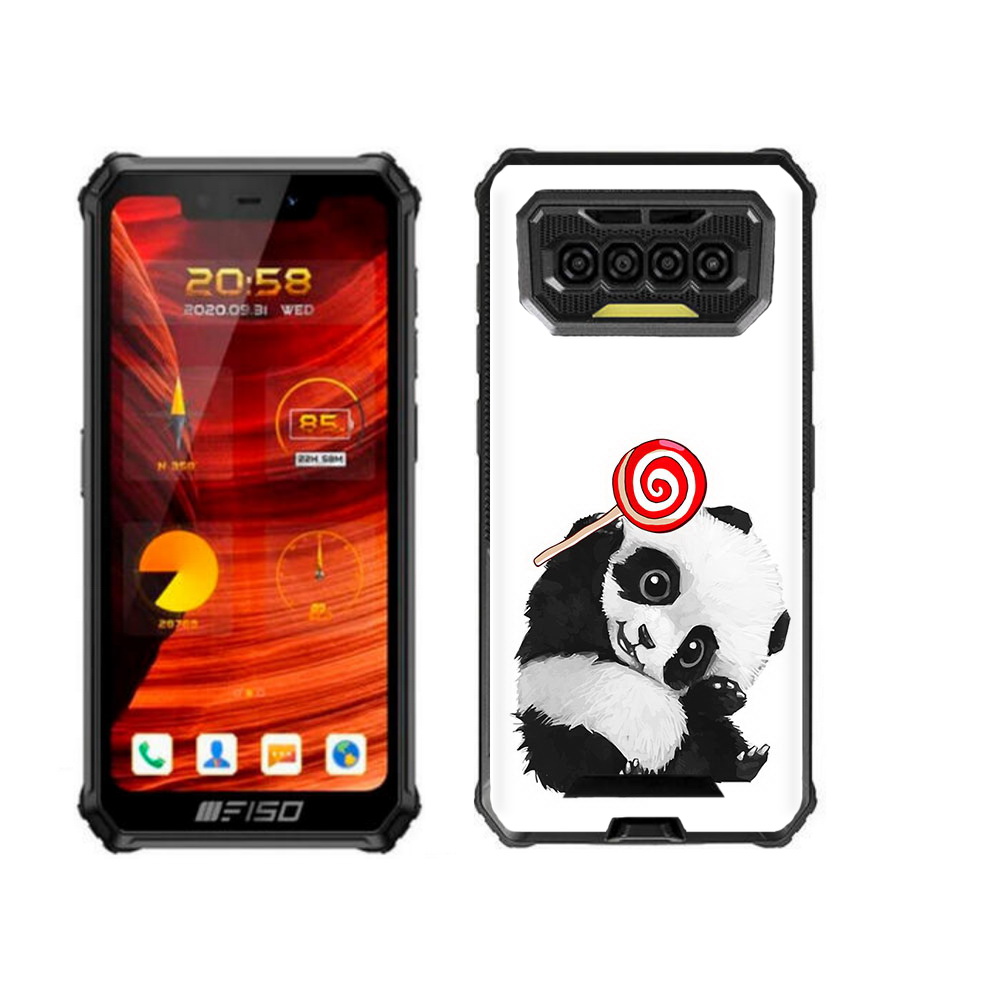 

Чехол MyPads панда с леденцом для Oukitel F150 Bison 2021, Прозрачный, Tocco