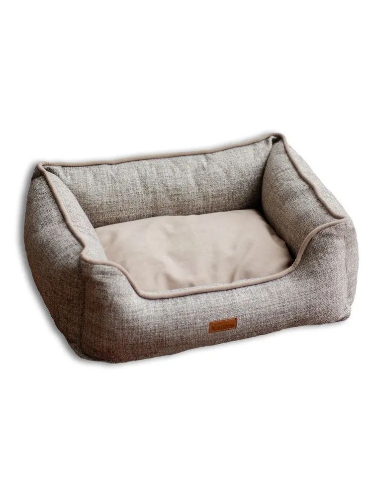 Лежанка для животных BoonWood PETS Tweed Classic, размер S (55x45 см), коричневая