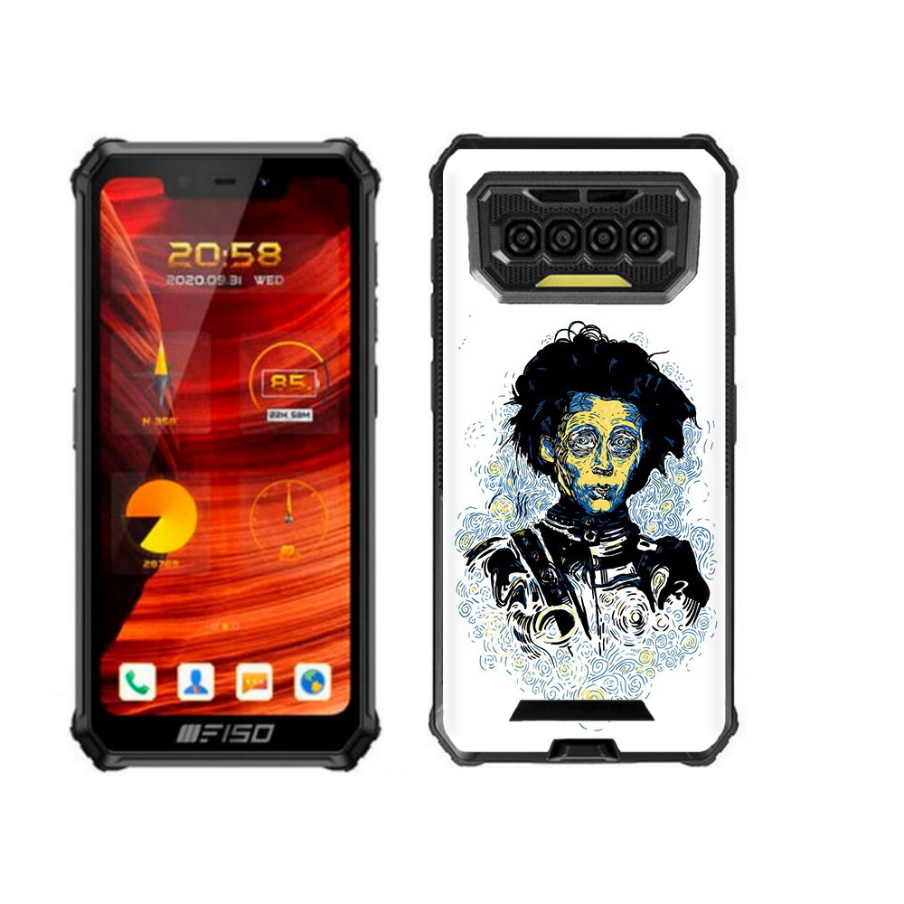 

Чехол MyPads парень черно-белый абстракция для Oukitel F150 Bison 2021, Прозрачный, Tocco