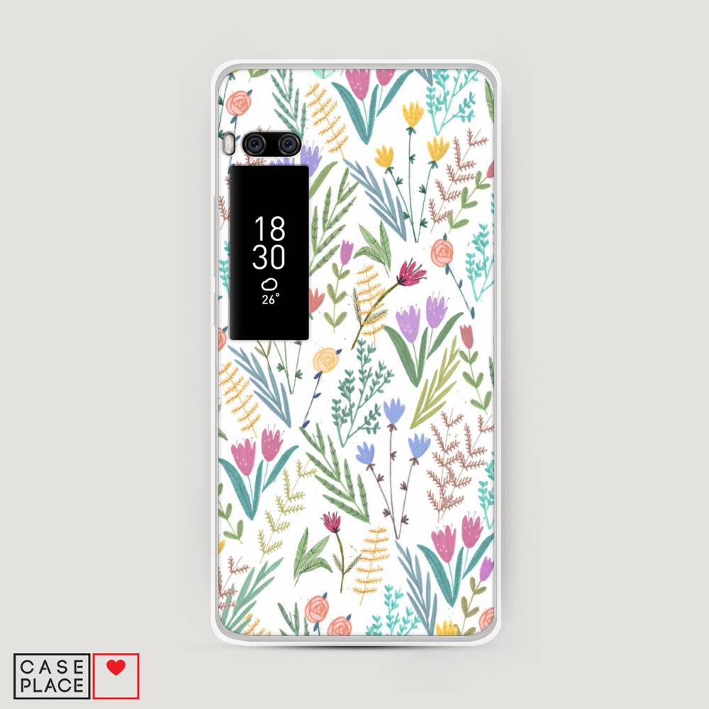 

Чехол Awog на Meizu Pro 7 Plus "Полевые цветы рисунок", Белый;зеленый, 71950-8
