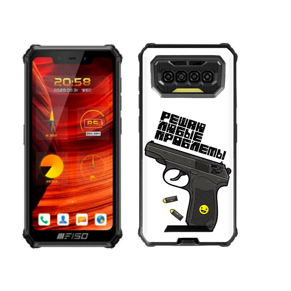 

Чехол MyPads пистолет против проблем для Oukitel F150 Bison 2021, Прозрачный, Tocco