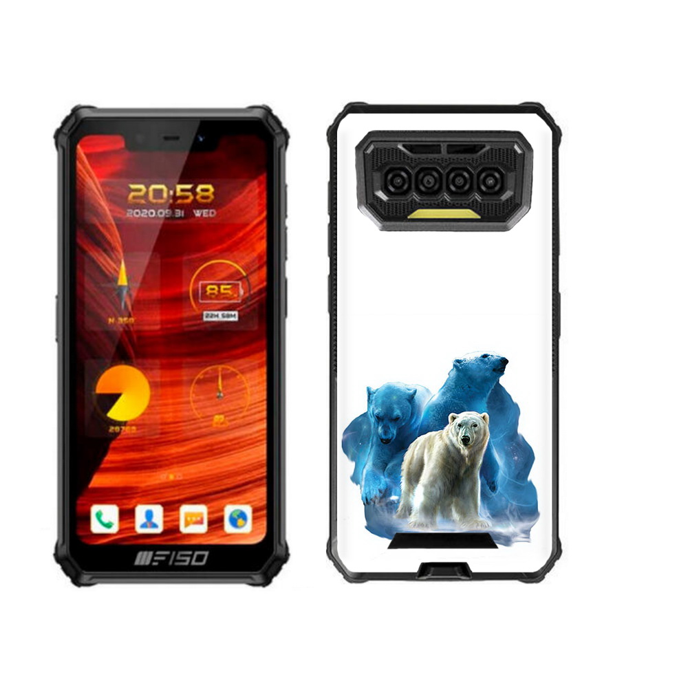 

Чехол MyPads полярный медведь для Oukitel F150 Bison 2021, Прозрачный, Tocco