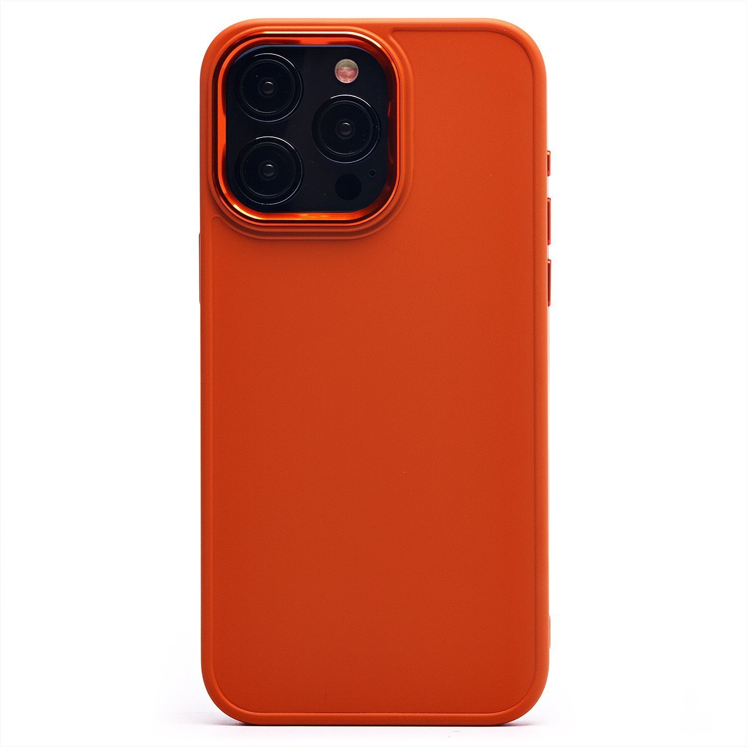 

Чехол для iPhone 15 Pro Max силиконовый матовый 6 оранжевый