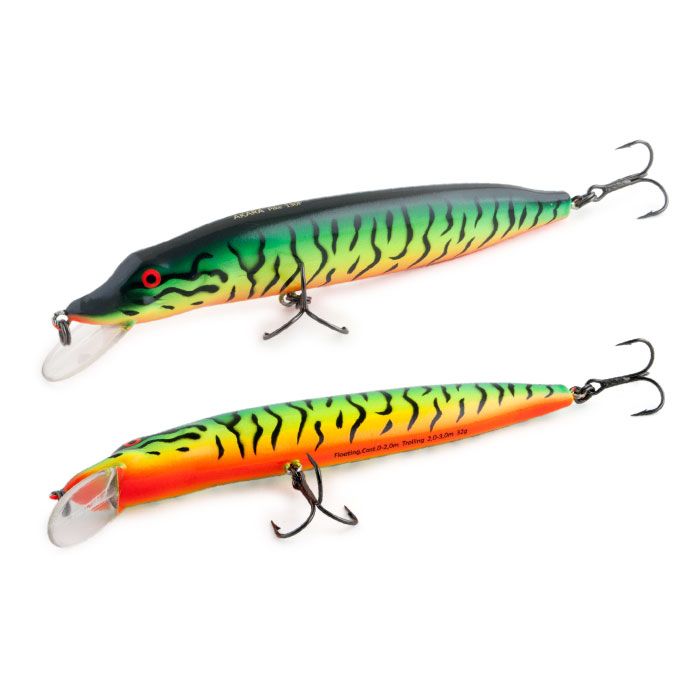 

Воблер Akara Pike 130F 32 гр 1-1/7 oz 5,1 in A92, Разноцветный, Pike