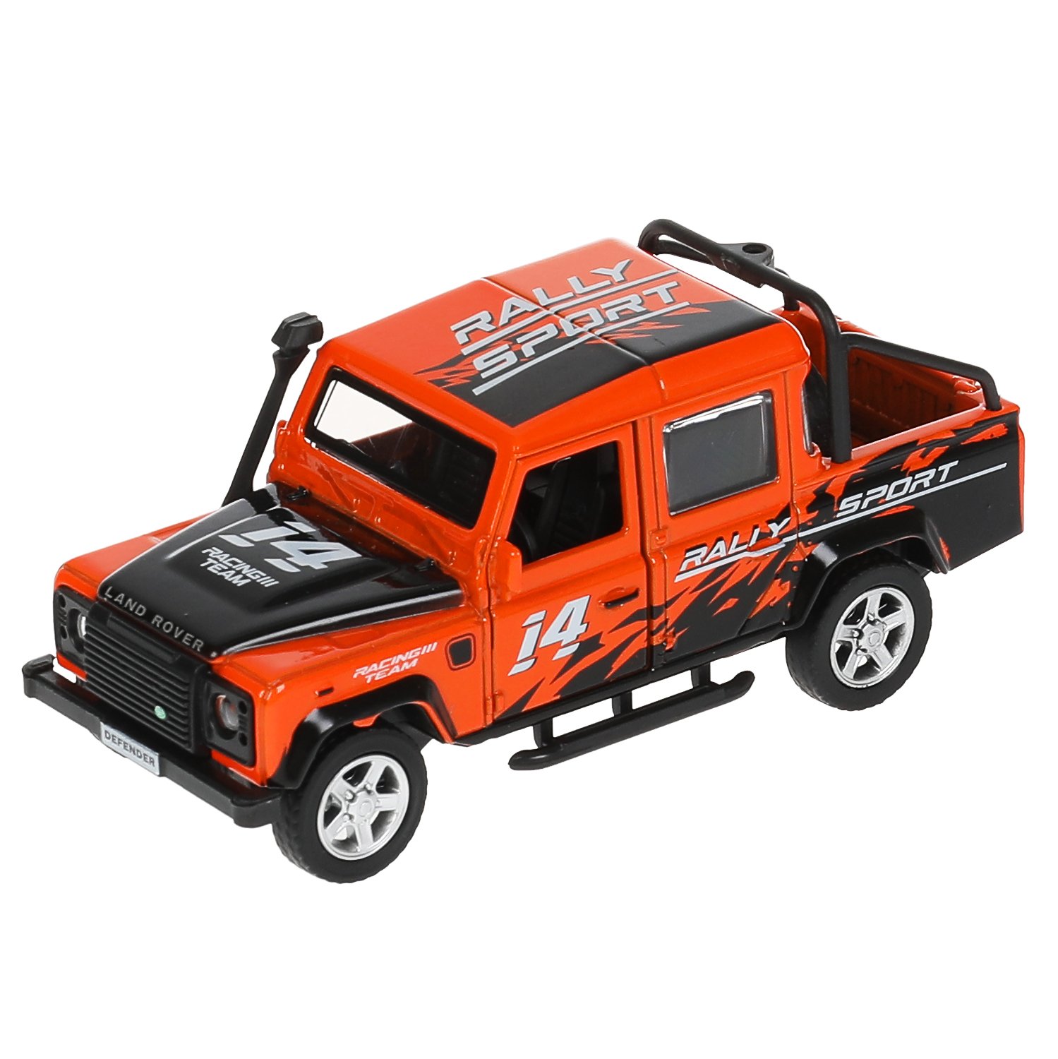 

игрушечная машинка Технопарк LAND ROVER DEFENDER PICKUP САФАРИ 12 см, 317584, Красный