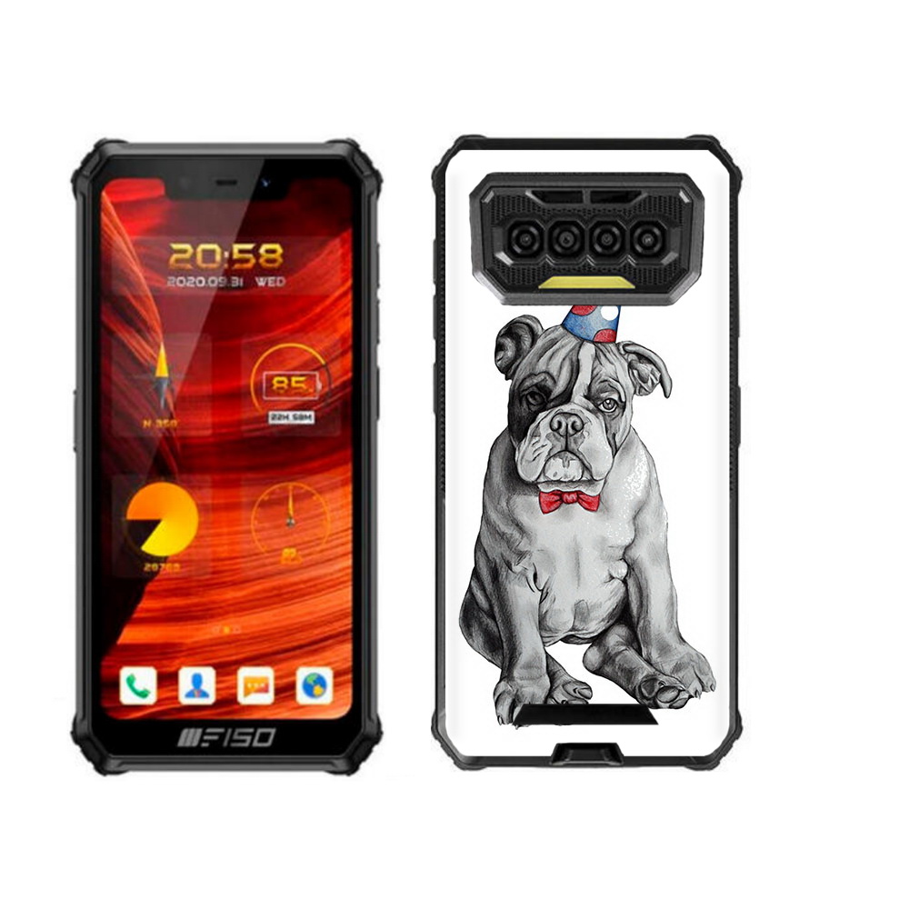 

Чехол-накладка MyPads праздничный щенок для Oukitel F150 Bison, Прозрачный, Tocco