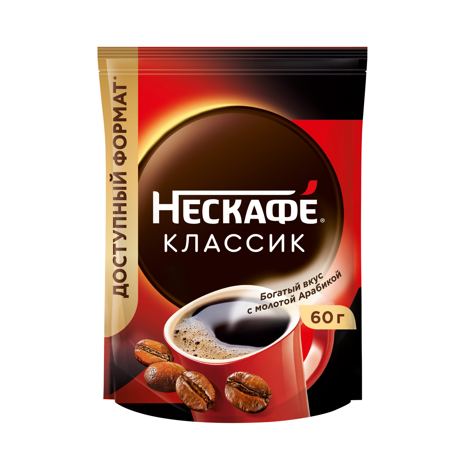 Кофе растворимый «Нескафe» Classic с добавлением молотого кофе, 60 г