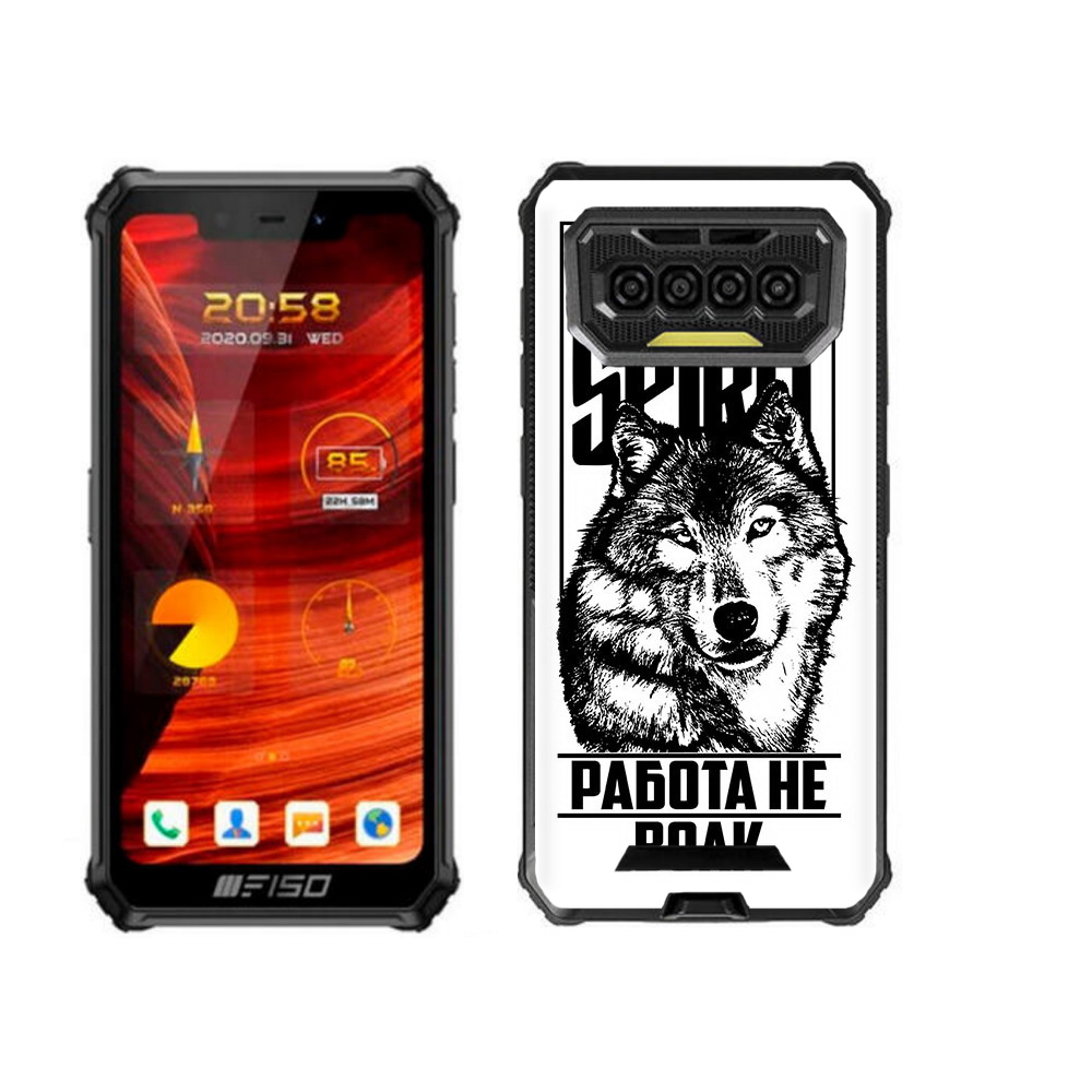 

Чехол-накладка MyPads работа не волк для Oukitel F150 Bison, Прозрачный, Tocco
