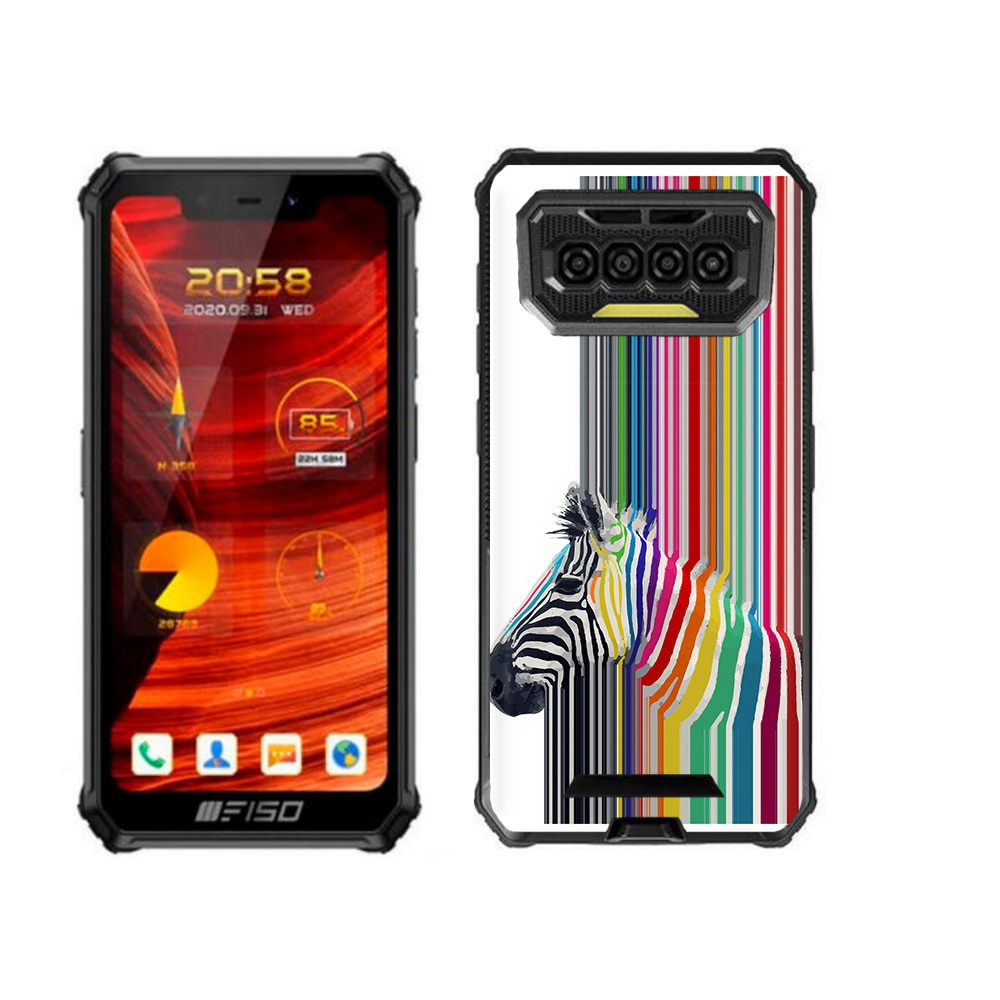 

Чехол-накладка MyPads радужная зебра для Oukitel F150 Bison, Прозрачный, Tocco