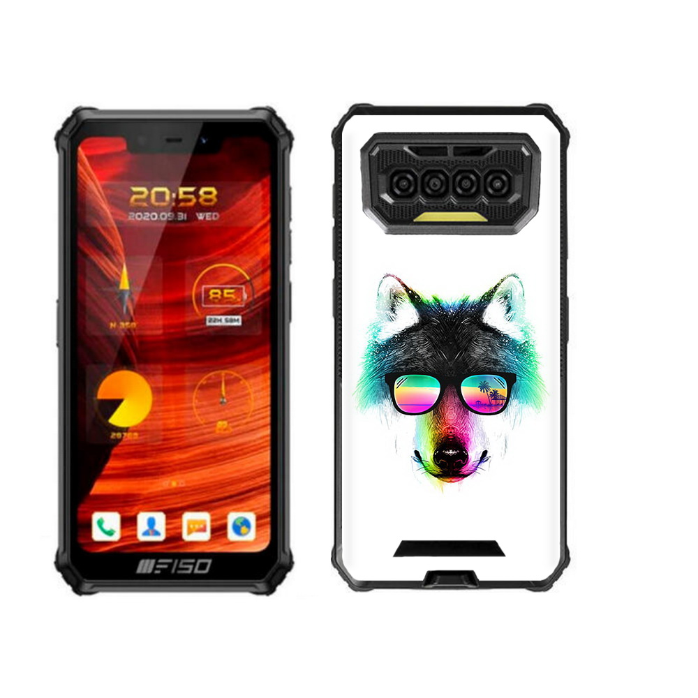 

Чехол-накладка MyPads радужный волк для Oukitel F150 Bison, Прозрачный, Tocco