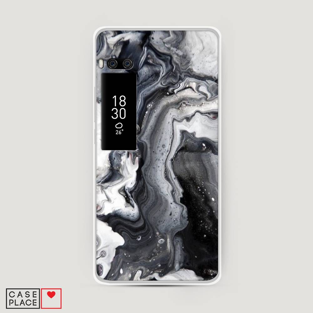 

Чехол Awog на Meizu Pro 7 Plus "Бело-черные сложные полосы", Серый;серебристый;белый, 71950-3