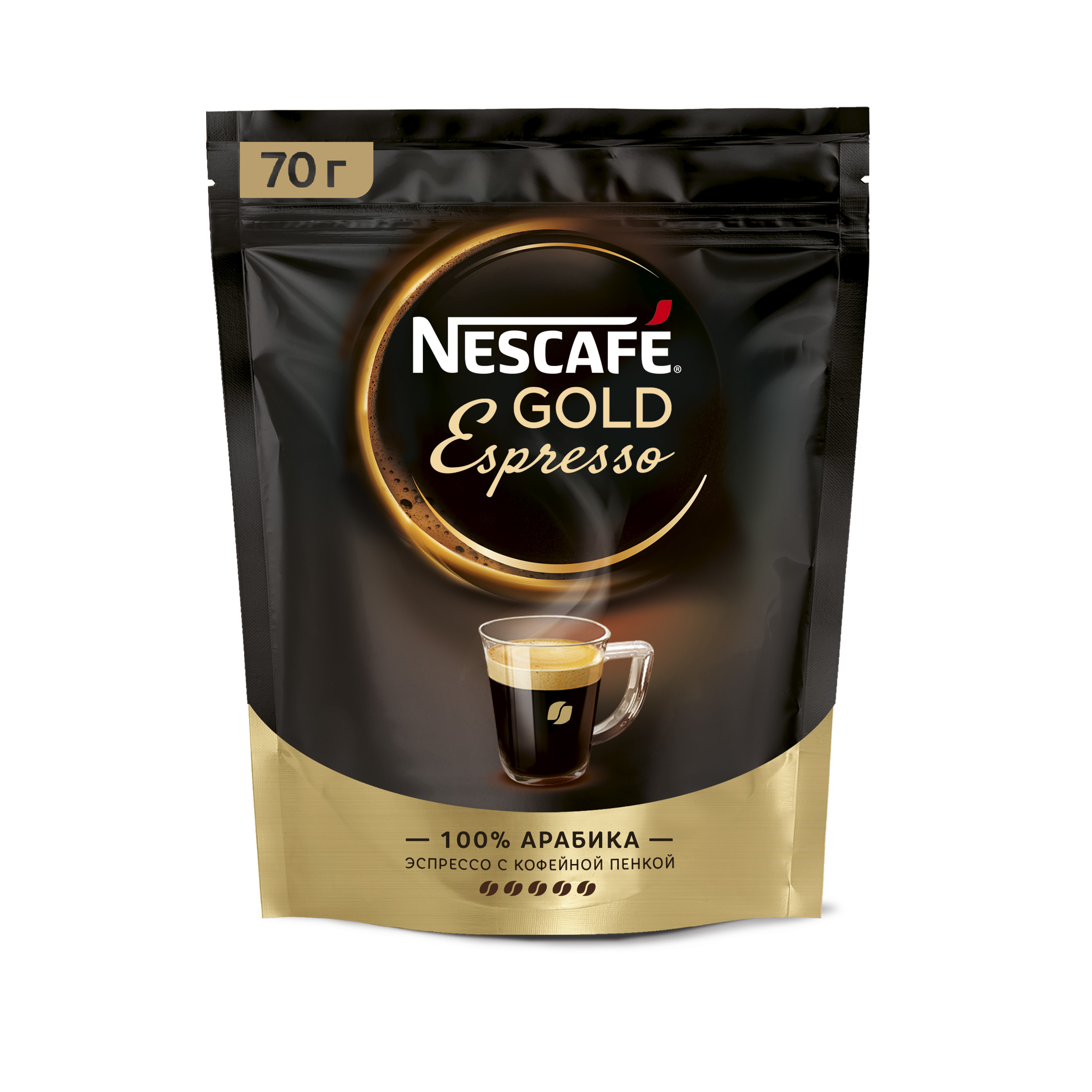 

Кофе растворимый Nescafe gold espresso пакет 70 г