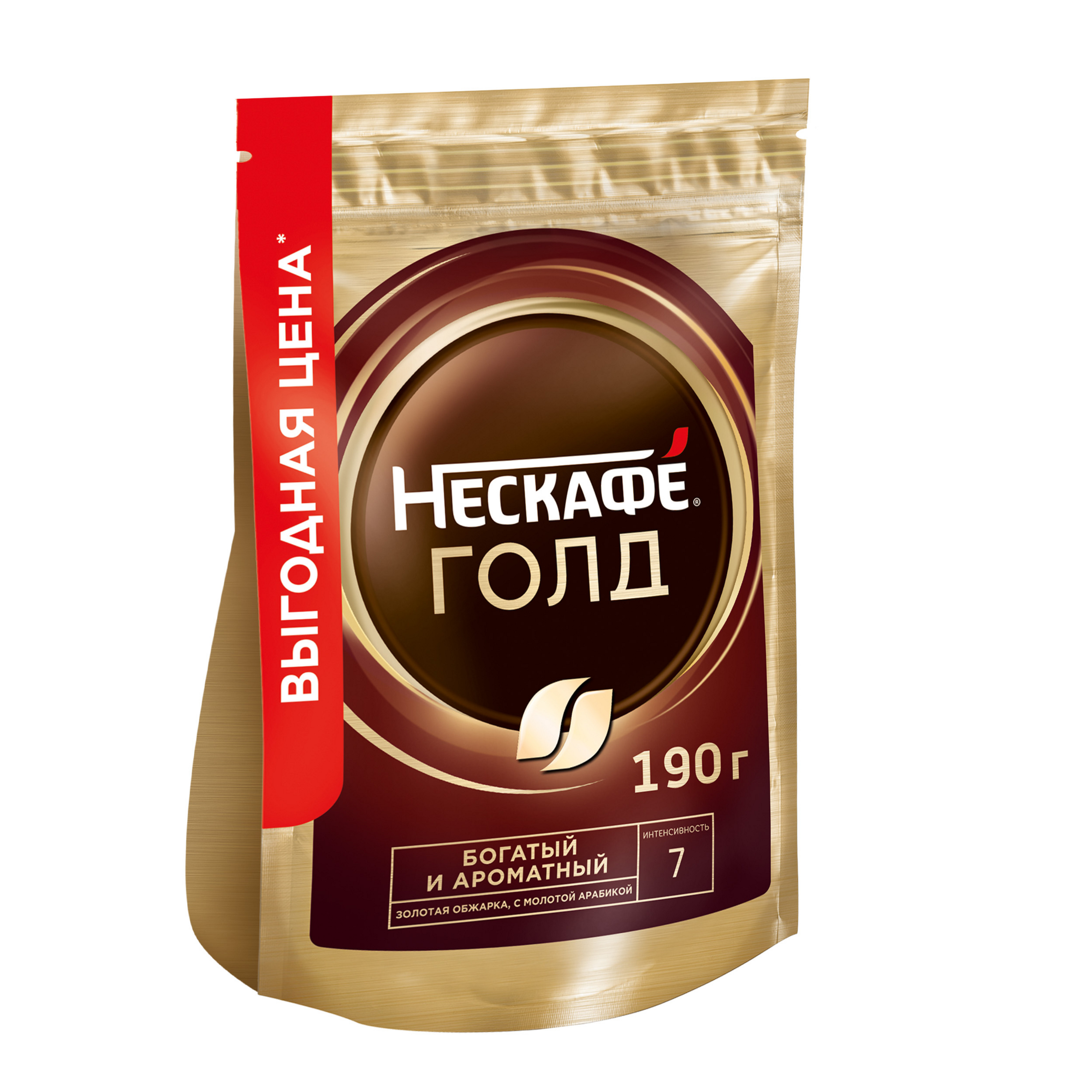 

Кофе растворимый Nescafe gold пакет 190 г