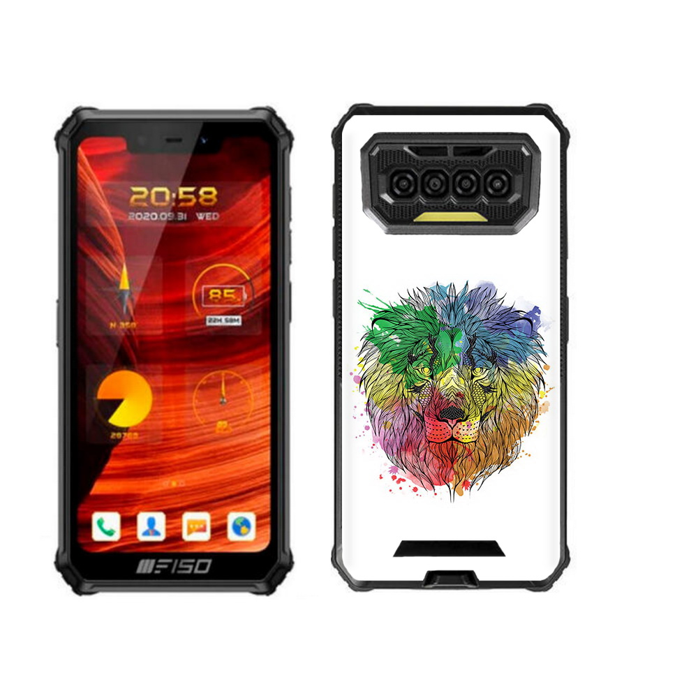 

Чехол-накладка MyPads разноцветный гордый лев для Oukitel F150 Bison, Прозрачный, Tocco