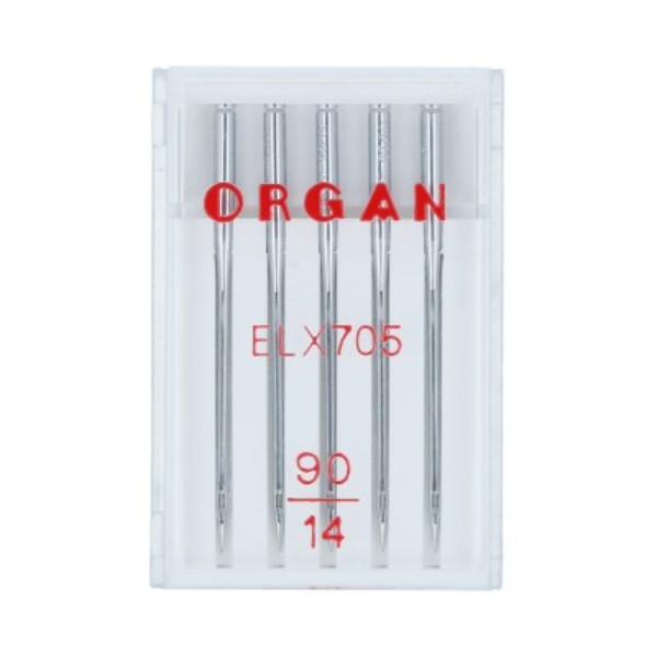 

Иглы для бытовых швейных машин Organ EL x 705, №90, для трикотажа