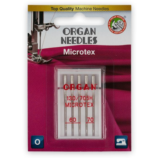 

Иглы для бытовых швейных машин Organ Микротекс, №60, №70, для микротекс