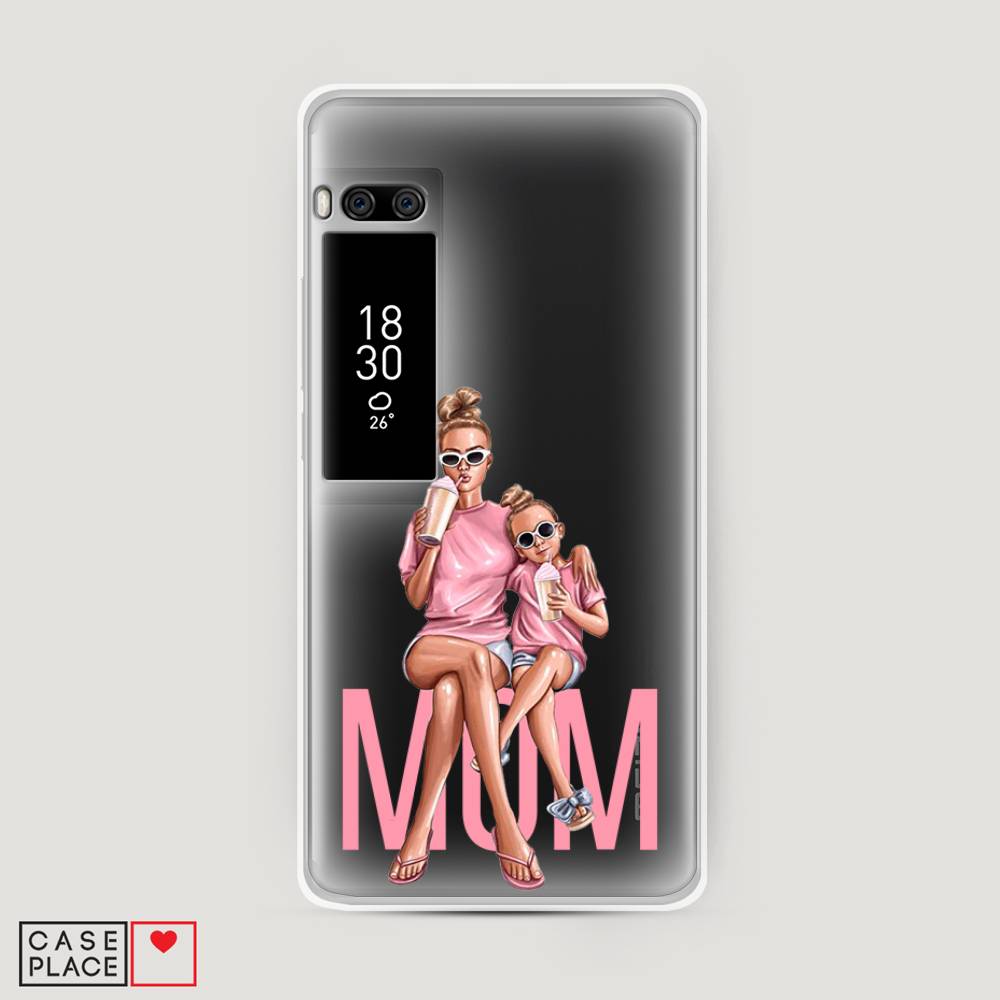 

Чехол Awog на Meizu Pro 7 Plus "Lovely mom", Синий;бежевый;розовый, 71950-7