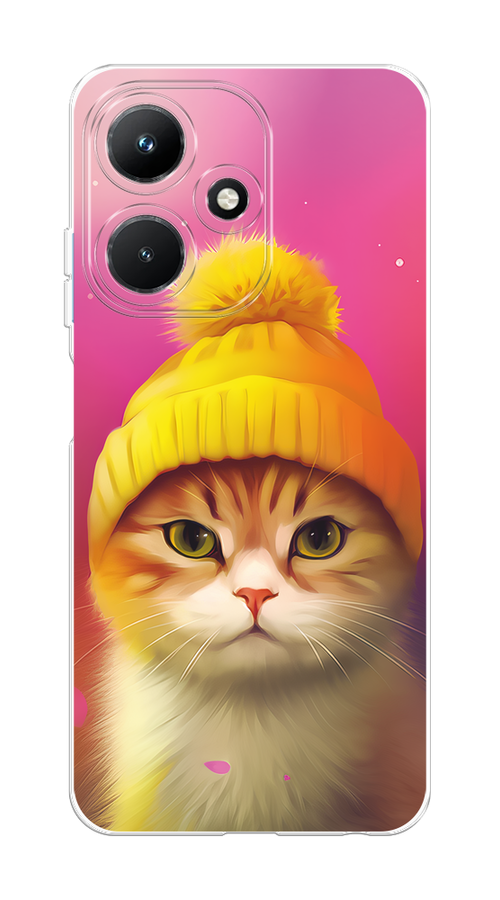 

Чехол Homey на Infinix Hot 30i "Котик в шапочке", Розовый;желтый;бежевый, 3104150-1