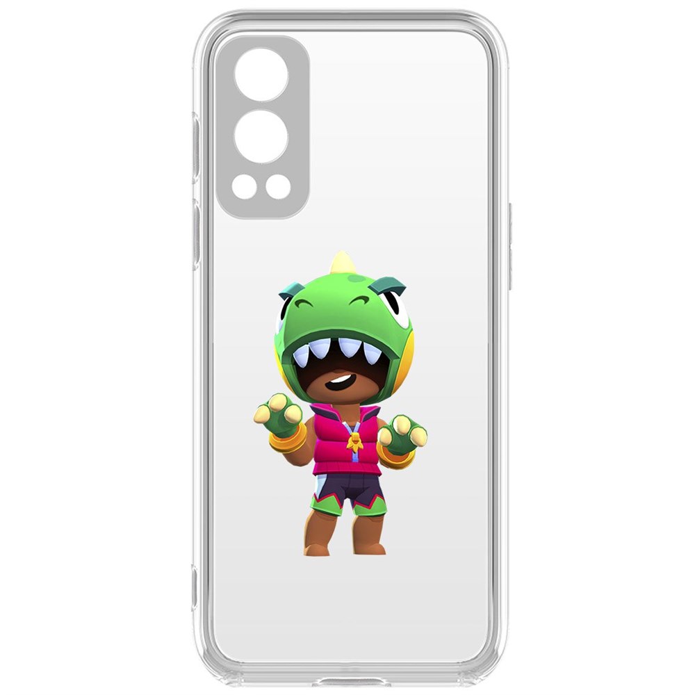 

Чехол-накладка Brawl Stars-Дино Леон для OnePlus Nord 2 5G, Прозрачный