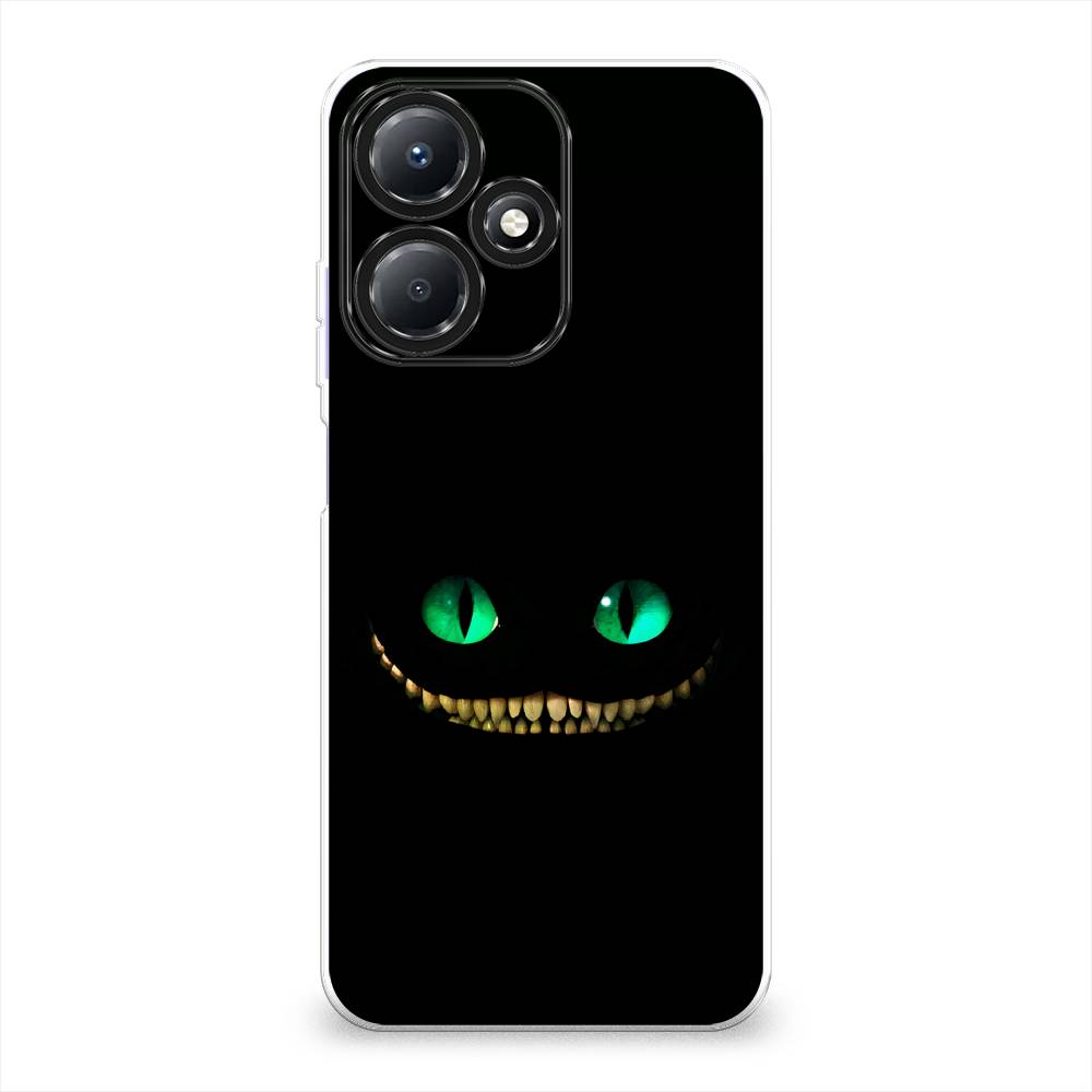

Силиконовый чехол "Зеленоглазый чеширский кот" на Infinix Hot 30 Play, Черный