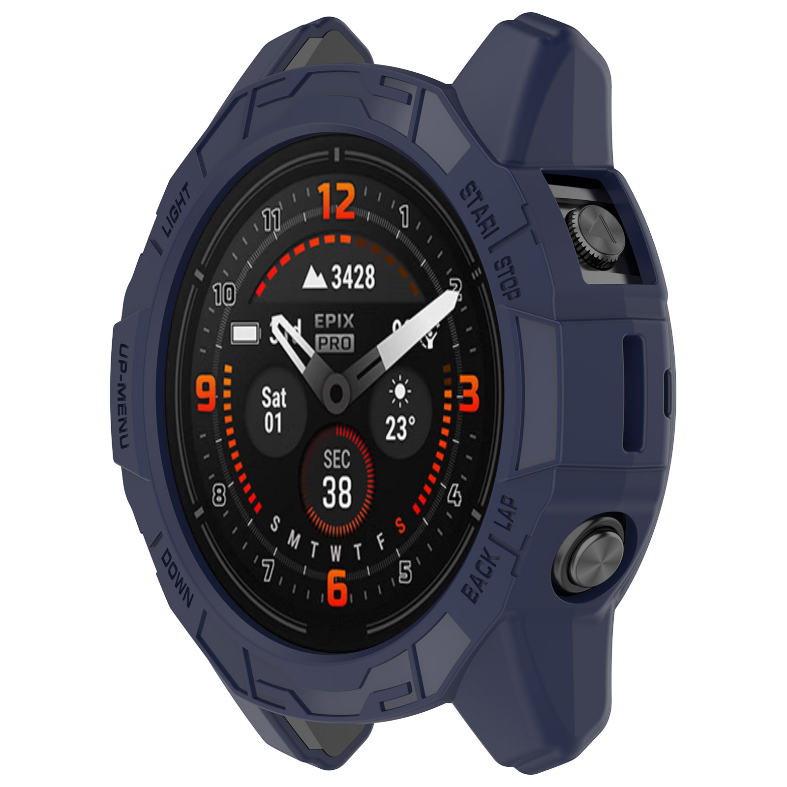 Защитный чехол для Garmin Fenix 7X Pro, Epix Pro, 51 мм, синий