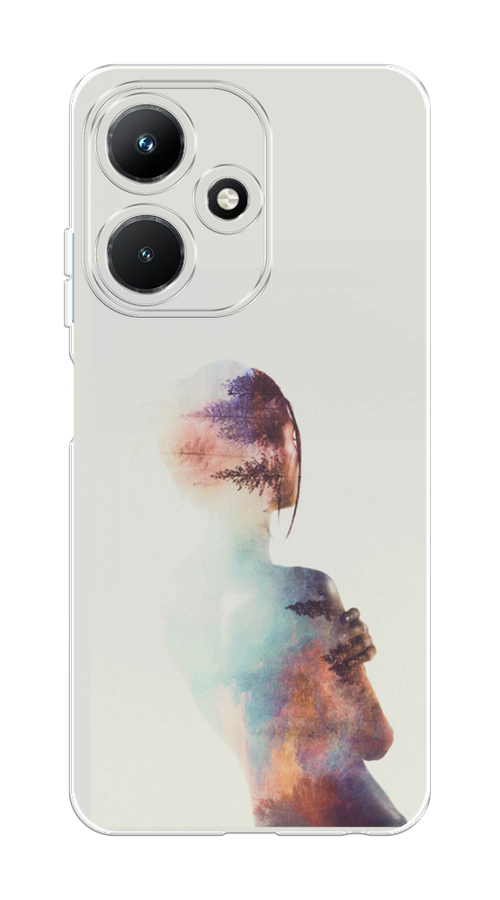 

Чехол Homey на Infinix Hot 30i "Девушка-лес", Розовый;голубой;серый, 3104150-1