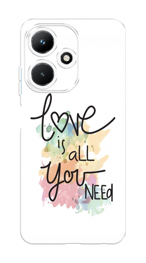 

Чехол Homey на Infinix Hot 30i "Love is all you need", Белый;черный;зеленый, 3104150-1