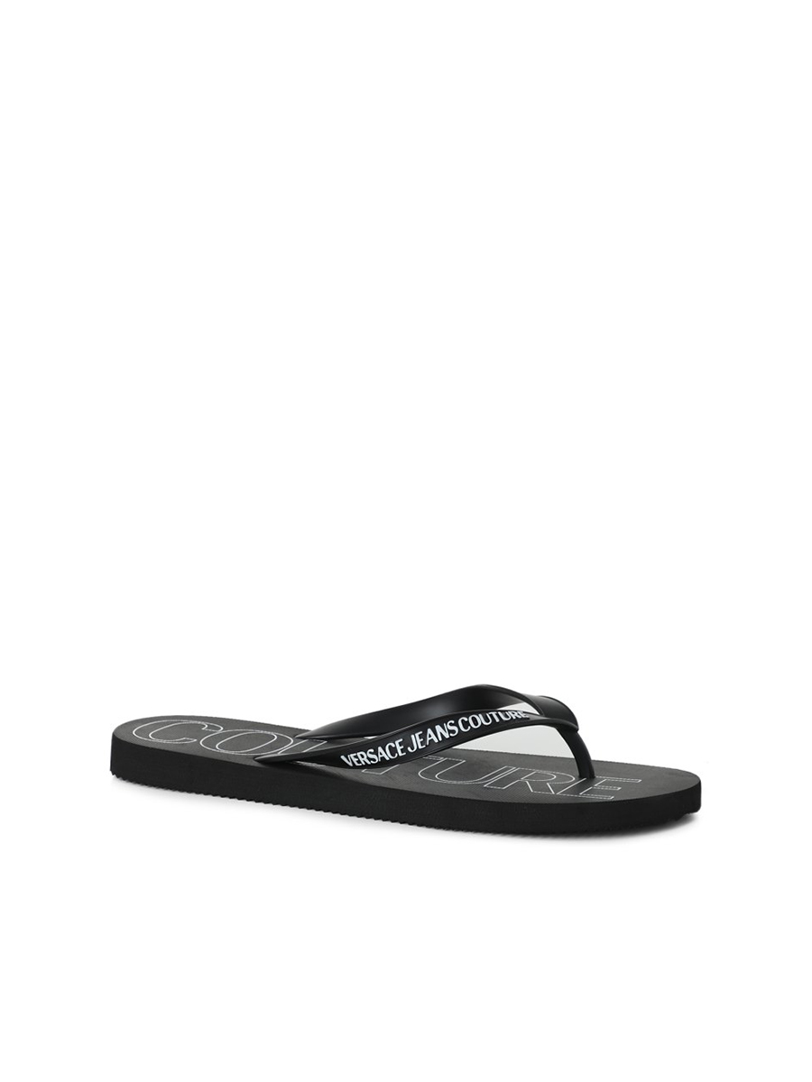 

Шлепанцы мужские Versace Jeans Couture 72YA3SQ7 черные 41 EU, 72YA3SQ7