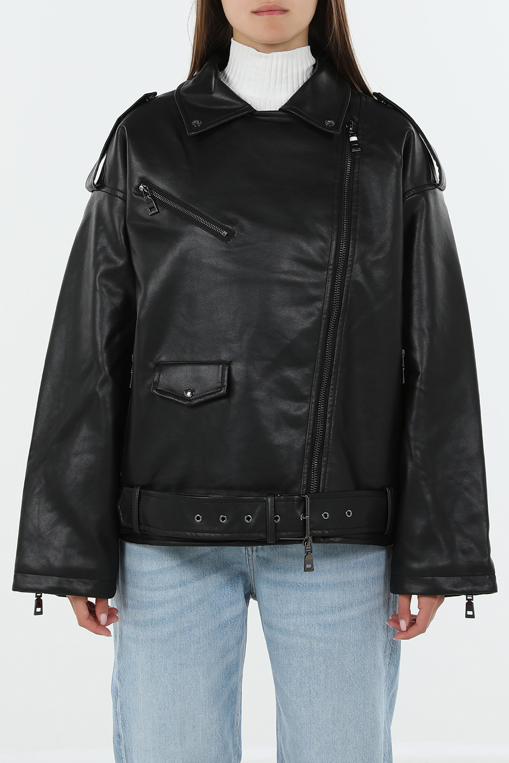 

Куртка женская Belucci BL24079401 черная 46 RU, Черный, BL24079401