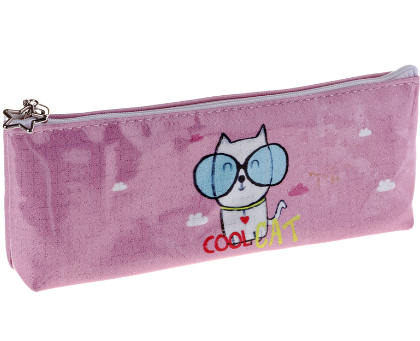 

Пенал-косметичка ArtSpace Cool cat, кожзам, 19,5х7х3 см, Разноцветный