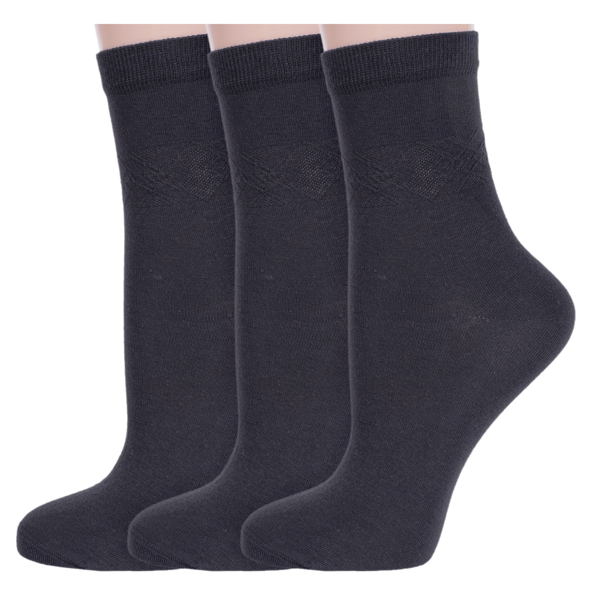 

Комплект носков женских Rusocks 3-Ж3-13057 серых 23-25, Серый, 3-Ж3-13057