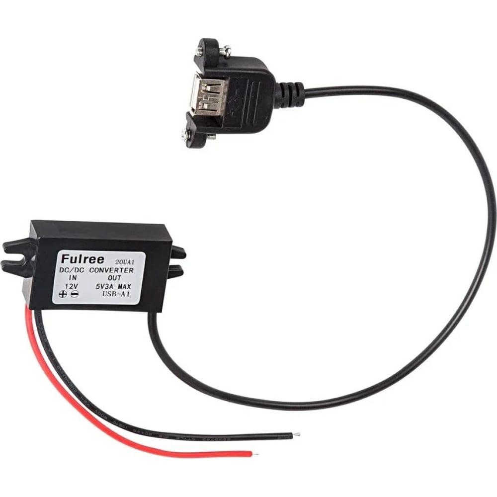 

Адаптер DC 12V - гн. USB-A 5V 3A REXANT 16-0601
