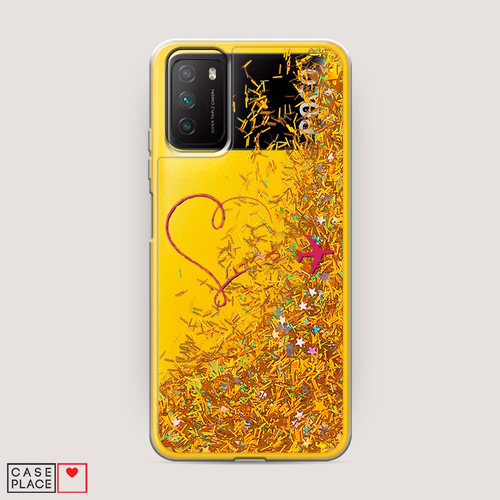 

Чехол Awog на Poco M3 "Сердце и самолет", Разноцветный, 39590-1