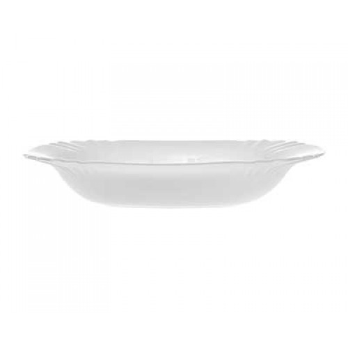 Тарелка суповая Royal Garden серия Square Modern White M 23 см, опаловое стекло RG003SQ