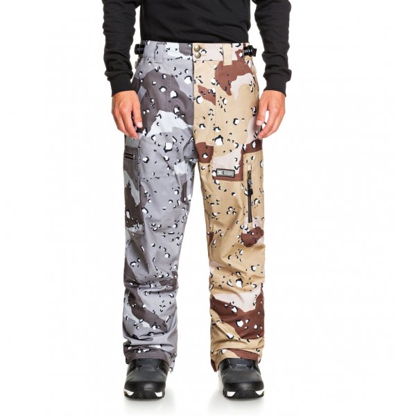 фото Мужские сноубордические штаны division shell, мультиколор, l dc