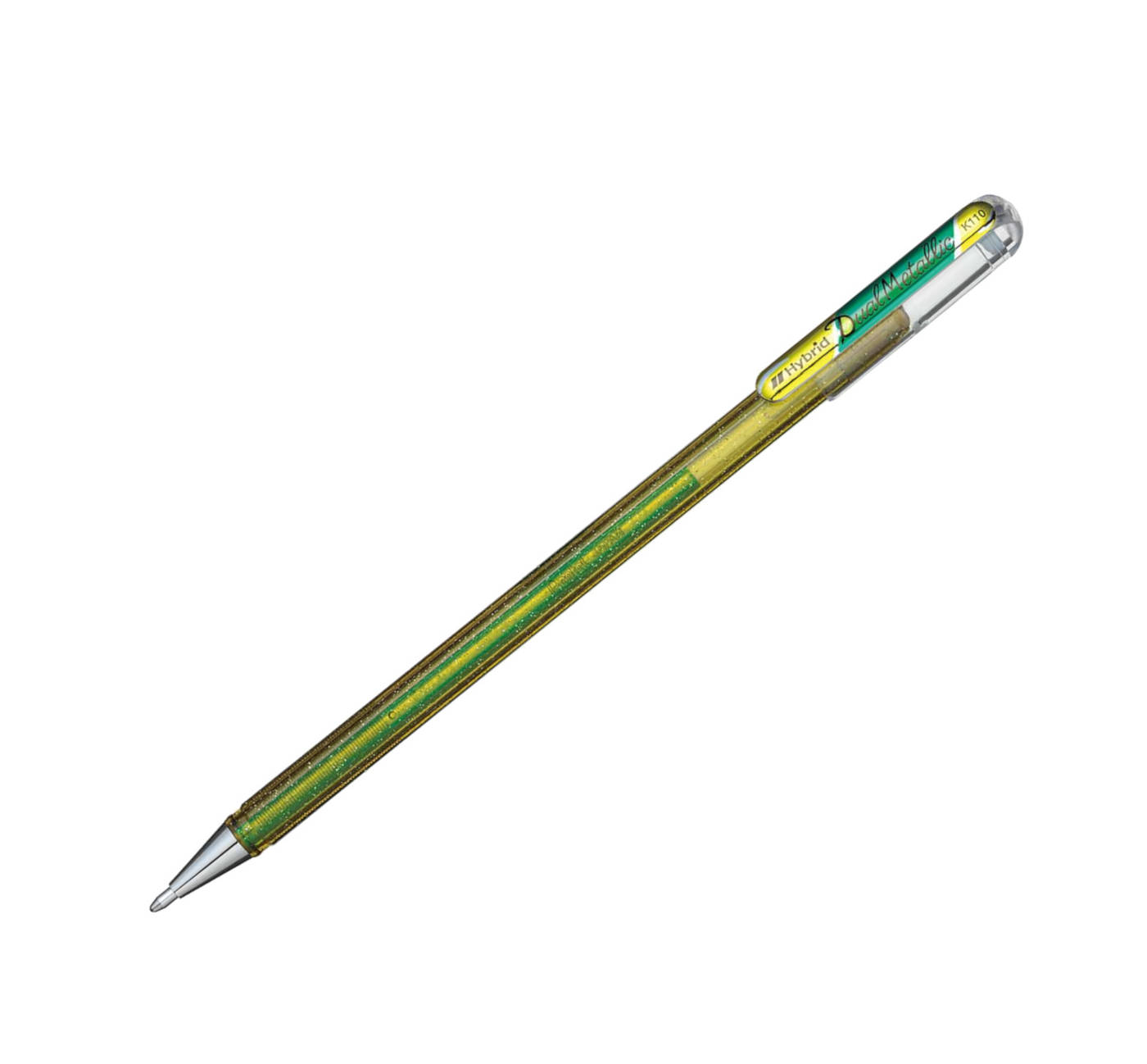 фото Pentel hybrid dual metallic, 1 мм, зеленый