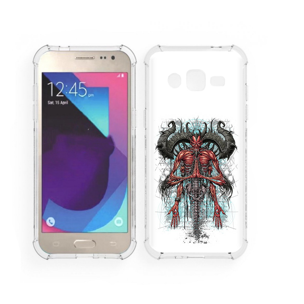 

Чехол MyPads Tocco для Samsung Galaxy J2 дьявол (PT226924.572.340), Прозрачный, Tocco