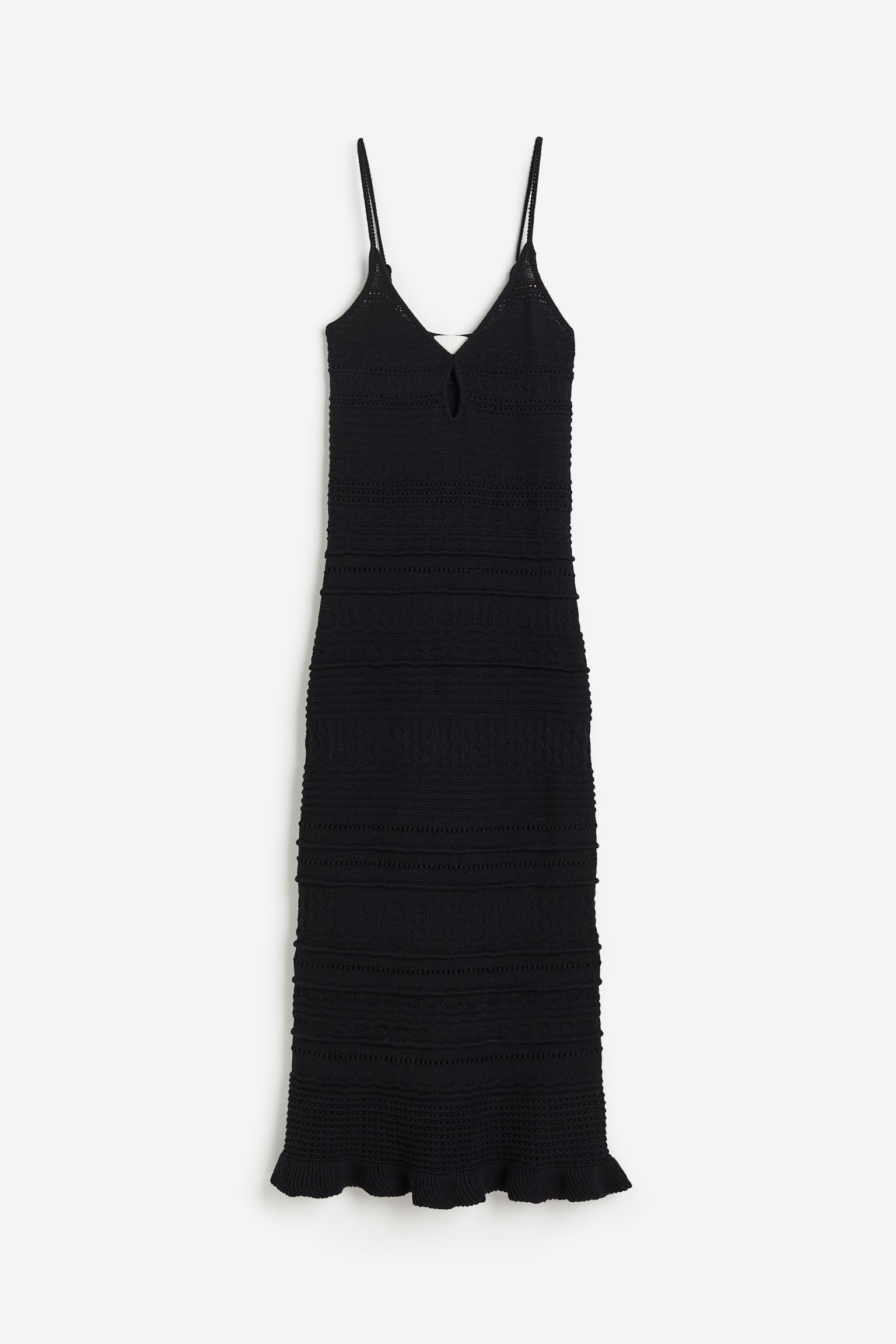 

Платье женское H&M 1155364002 черное XS, Черный, 1155364002