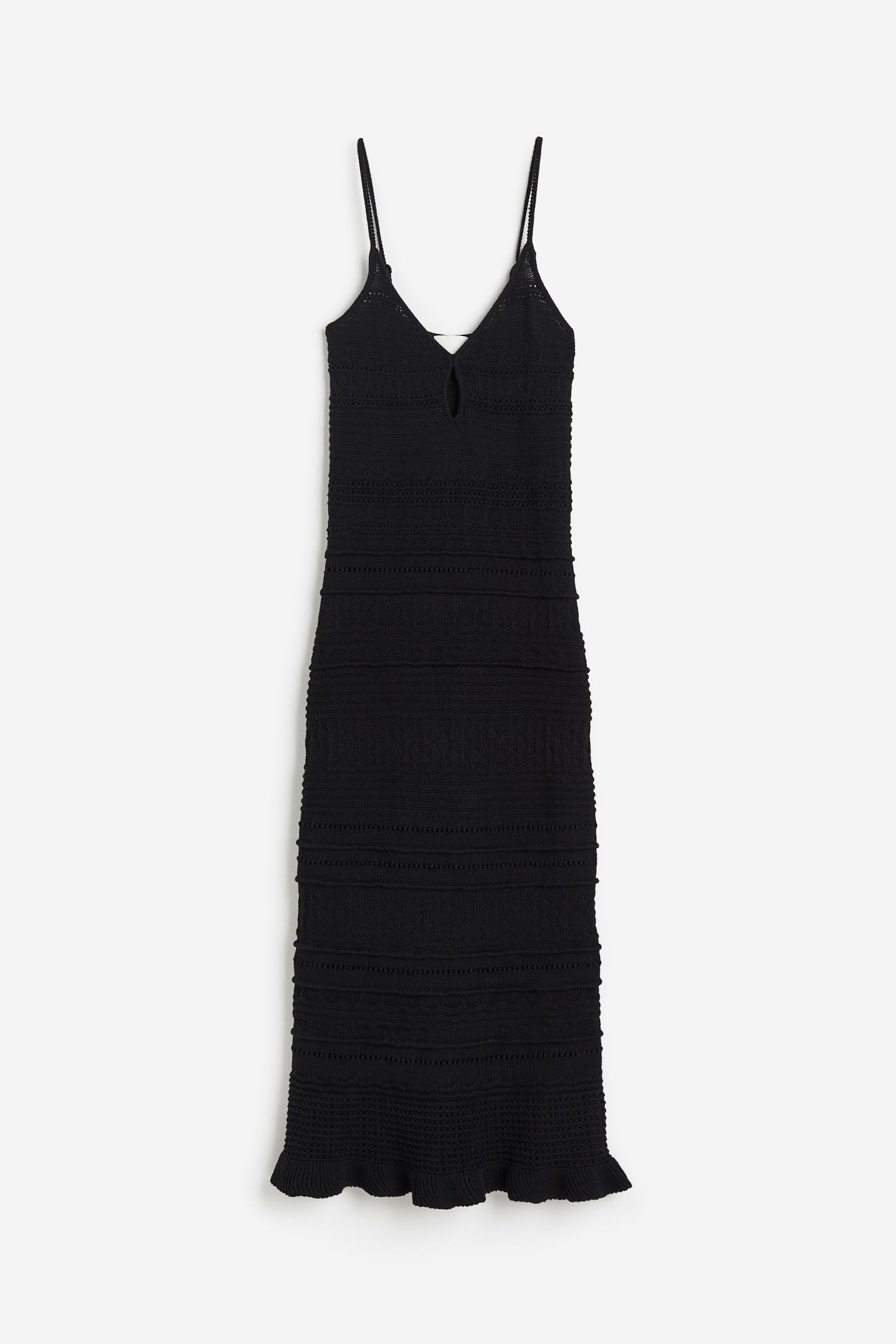 

Платье женское H&M 1155364002 черное M, Черный, 1155364002